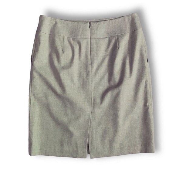 Talbots Womens Sz 12 Italian Stretch Wool Skirt with Pockets Tan Lined Classic - Picture 4 of 5